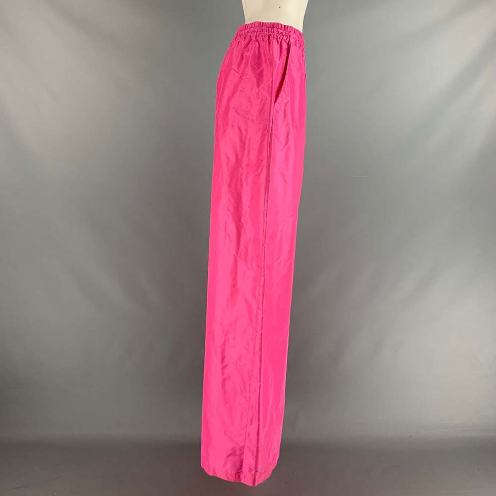 RALPH LAUREN Pink Fuchsia Silk Wide Leg Dress Pants - Picture 2 of 6